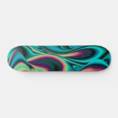 Abstrakter Regenbogen Skateboard (Horizontal)