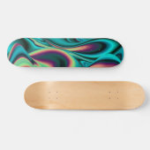 Abstrakter Regenbogen Skateboard (Horizontal)