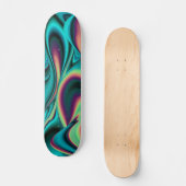 Abstrakter Regenbogen Skateboard (Vorderseite)