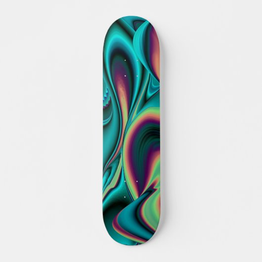 Abstrakter Regenbogen Skateboard (Vorne)