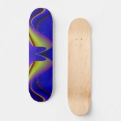 Abstrakter Regenbogen Skateboard (Vorderseite)