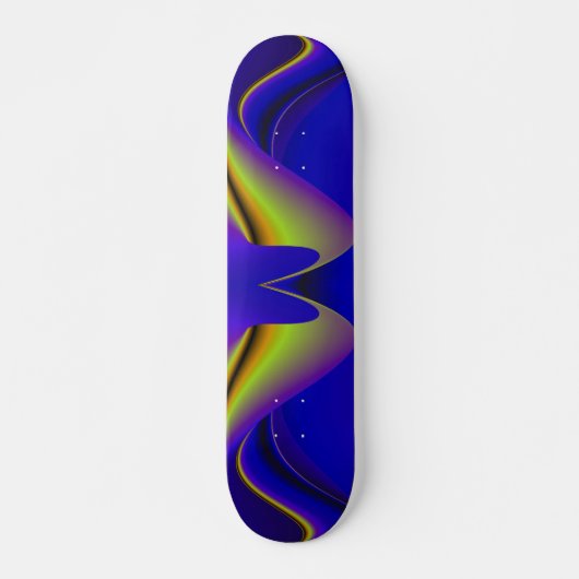 Abstrakter Regenbogen Skateboard (Vorne)