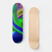 Abstrakter Regenbogen Skateboard (Vorderseite)