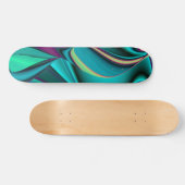 Abstrakter Regenbogen Skateboard (Horizontal)