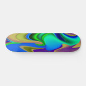 Abstrakter Regenbogen Skateboard (Horizontal)