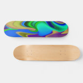 Abstrakter Regenbogen Skateboard (Horizontal)