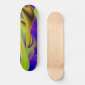 Abstrakter Regenbogen Skateboard (Vorderseite)