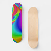 Abstrakter Regenbogen Skateboard (Vorderseite)