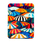 Abstrakter Regenbogen Strand Umbrella Magnet (Vertikal)