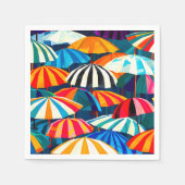 Abstrakter Regenbogen Strand Umbrella Serviette (Vorderseite)