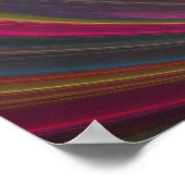 Abstrakter Regenbogen Swirl Canvas Print Poster (Ecke)
