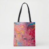 Abstrakter Regenbogen Tasche (Vorderseite)
