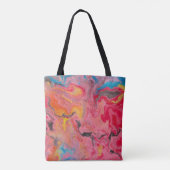 Abstrakter Regenbogen Tasche (Rückseite)