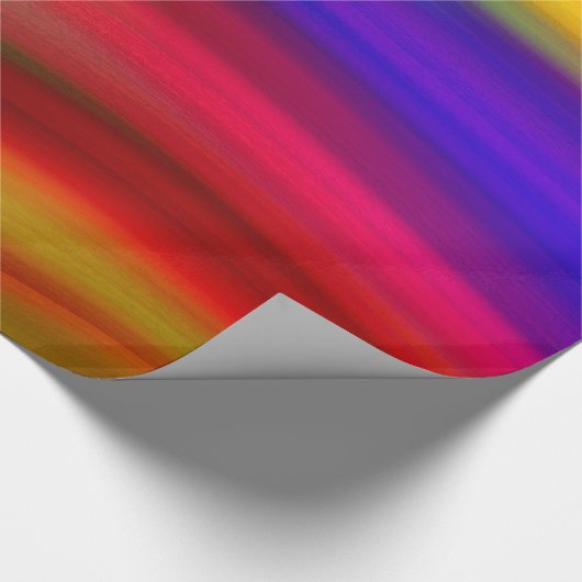 Abstrakter Regenbogen Wasserfarben Elegant Multico Geschenkpapier (Ecke)
