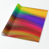 Abstrakter Regenbogen Wasserfarben Elegant Multico Geschenkpapier (Ungerollt)