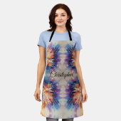 Abstrakter Regenbogenbruch Schürze (Getragen)