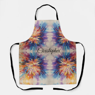 Abstrakter Regenbogenbruch Schürze