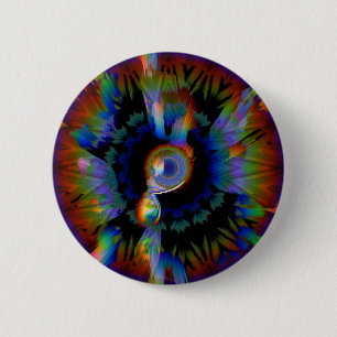 Abstrakter Regenbogenknopf Button