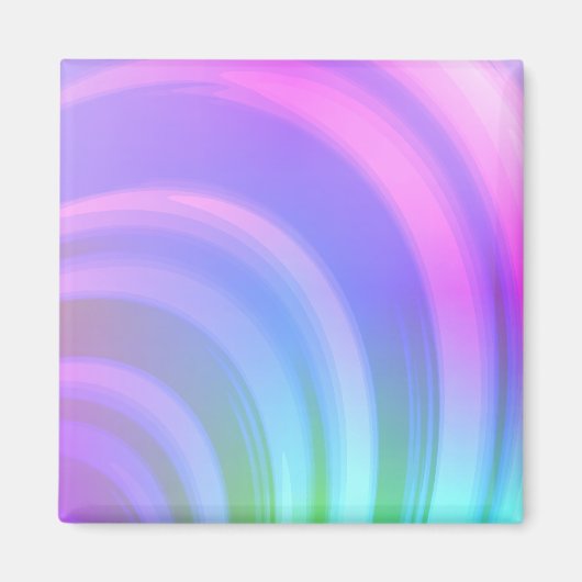 Abstrakter Regenbogenmagnet Magnet (Vorne)