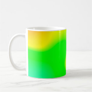 Abstrakter Regenbogenwolkenuntergrund in Pastellfa Kaffeetasse