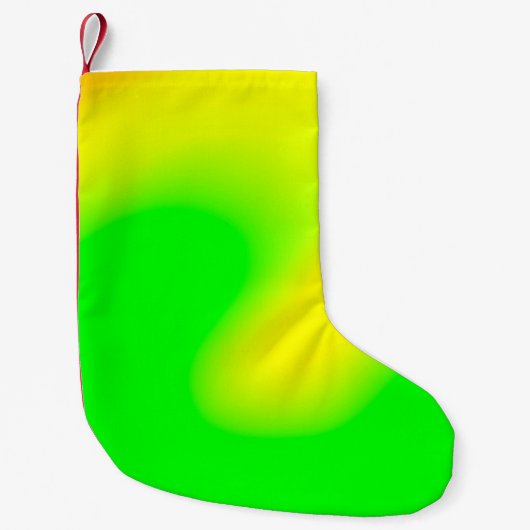 Abstrakter Regenbogenwolkenuntergrund in Pastellfa Kleiner Weihnachtsstrumpf (Vorderseite)