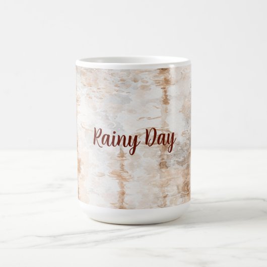 Abstrakter Regentag Kaffeetasse (Mittel)