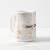Abstrakter Regentag Kaffeetasse (Vorderseite Links)