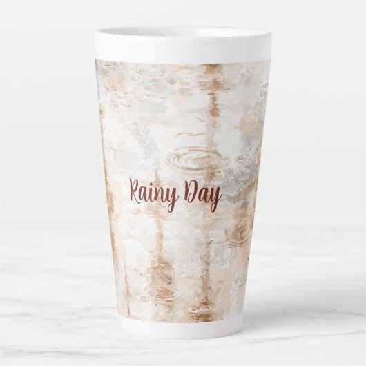 Abstrakter Regentag   Milchtasse (Vorderseite)