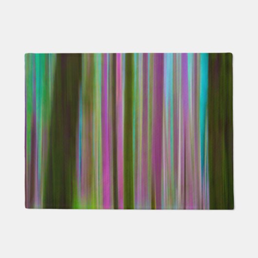 Abstrakter Regenwald in der Dämmerung| Washington Fußmatte (Vorderseite)