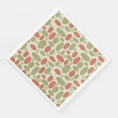 Abstrakter Retro-brauner, beigefarbener Kies Serviette (Ecke)