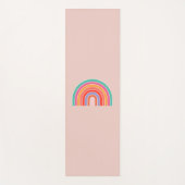 Abstrakter Retro-farbiger Regenbogen Yogamatte (Vorderseite)
