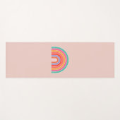 Abstrakter Retro-farbiger Regenbogen Yogamatte (Vorderseite (Horizontal))
