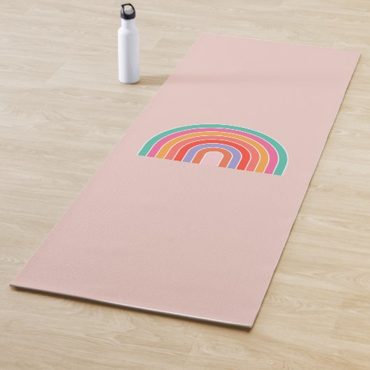 Abstrakter Retro-farbiger Regenbogen Yogamatte (Beispiel)