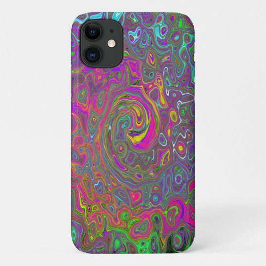 Abstrakter Retro-Flüssig-Swirl, schlaff Case-Mate iPhone Hülle (Rückseite)