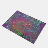 Abstrakter Retro-Flüssig-Swirl, schlaff Fußmatte (Schrägansicht)