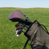 Abstrakter Retro-Flüssig-Swirl, schlaff Golf Headcover (In SItu)