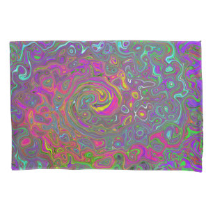 Abstrakter Retro-Flüssig-Swirl, schlaff Kissenbezug