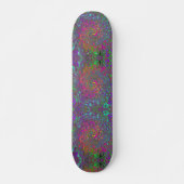 Abstrakter Retro-Flüssig-Swirl, schlaff Skateboard (Vorne)