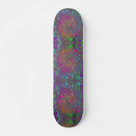 Abstrakter Retro-Flüssig-Swirl, schlaff Skateboard