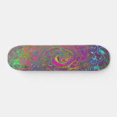 Abstrakter Retro-Flüssig-Swirl, schlaff Skateboard (Horizontal)
