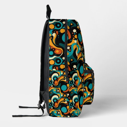 Abstrakter Retro-Funk Bedruckter Rucksack (Links)