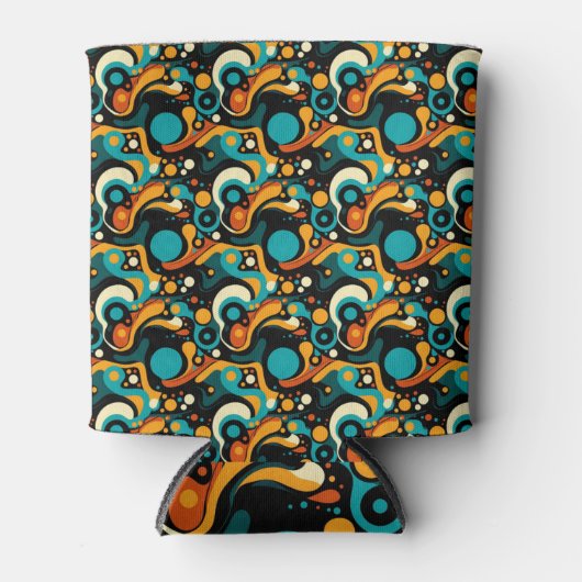 Abstrakter Retro-Funk Dosenkühler (Vorderseite)