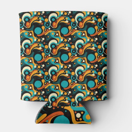 Abstrakter Retro-Funk Dosenkühler (Rückseite)