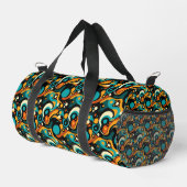 Abstrakter Retro-Funk Duffle Bag (Rechte Ecke)