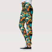 Abstrakter Retro-Funk Leggings (Links)