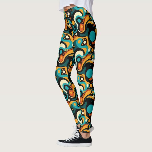Abstrakter Retro-Funk Leggings (Links)