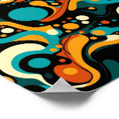 Abstrakter Retro-Funk Poster (Ecke)