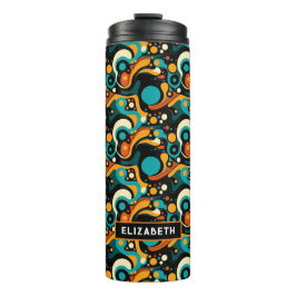 Abstrakter Retro-Funk Thermosbecher