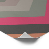 Abstrakter Retro-Hintergrund, Mode Z Poster (Ecke)