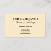 Abstrakter Retro Orange Blue Wavy Strip Fett moder Visitenkarte (Rückseite)